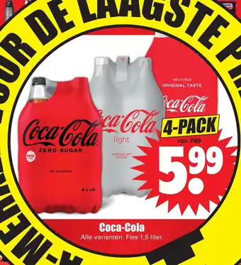 Dirk Coca-Cola 4*1.5L aanbieding