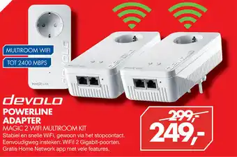 Vobis devolo Powerline Adapter Magic 2 WiFi Multiroom Kit aanbieding