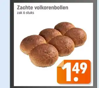 Dagwinkel Zachte volkorenbollen 6 stuks aanbieding