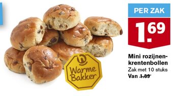 Hoogvliet Mini rozijnen-krentenbollen aanbieding