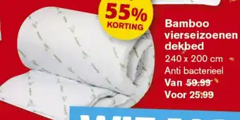 Hoogvliet Bamboo vierseizoenen dekbed aanbieding