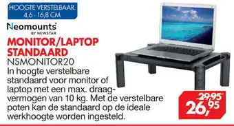 Vobis Neomounts by Newstar Monitor/laptop standaard | NSMONITOR20 aanbieding