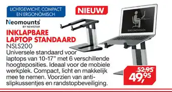 Vobis Neomounts by Newstar Inklapbare laptop standaard | NSLS200 aanbieding