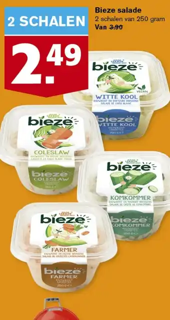 Hoogvliet Bieze salade 250g aanbieding