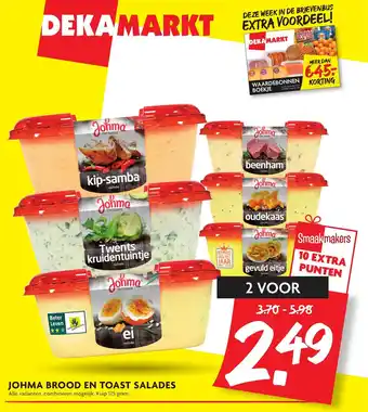 Dekamarkt Johma salade 2*175g aanbieding