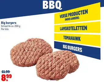 Makro Big burgers aanbieding