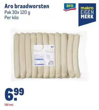 Makro Aro braadworsten aanbieding