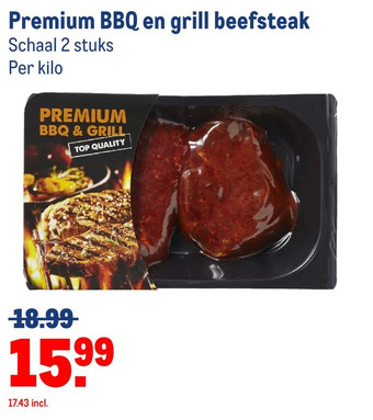 Makro Premium bbq en grill beefsteak aanbieding