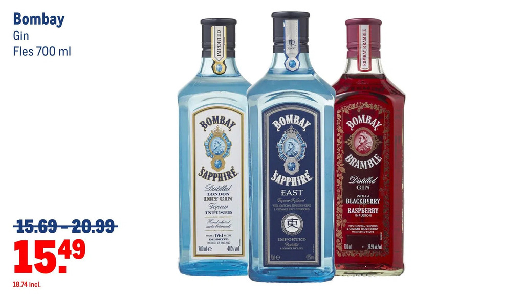 Bombay gin aanbieding bij Makro