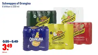 Makro Schweppes of orangina aanbieding