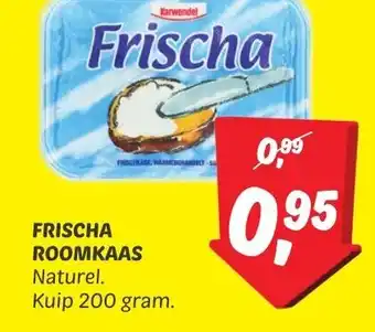 Dekamarkt FRISCHA ROOMKAAS Naturel. 200g aanbieding