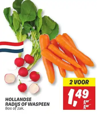 Dekamarkt HOLLANDSE RADIJS OF WASPEEN Bos of zak. aanbieding