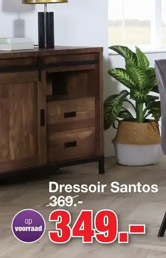 Budget Home Store Dressoir Santos 2 deuren en 2 laden aanbieding