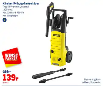 Makro Kärcher k4 hogedrukreiniger aanbieding
