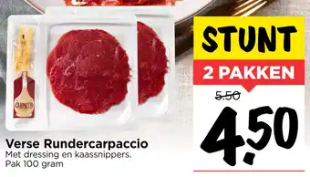 Vomar Voordeelmarkt Verse Rundercarpaccio aanbieding