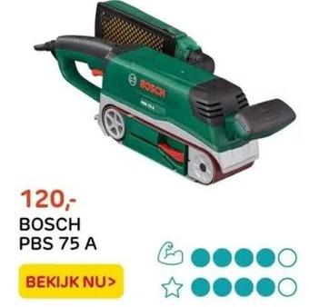 Praxis Bosch pbs 75 a aanbieding