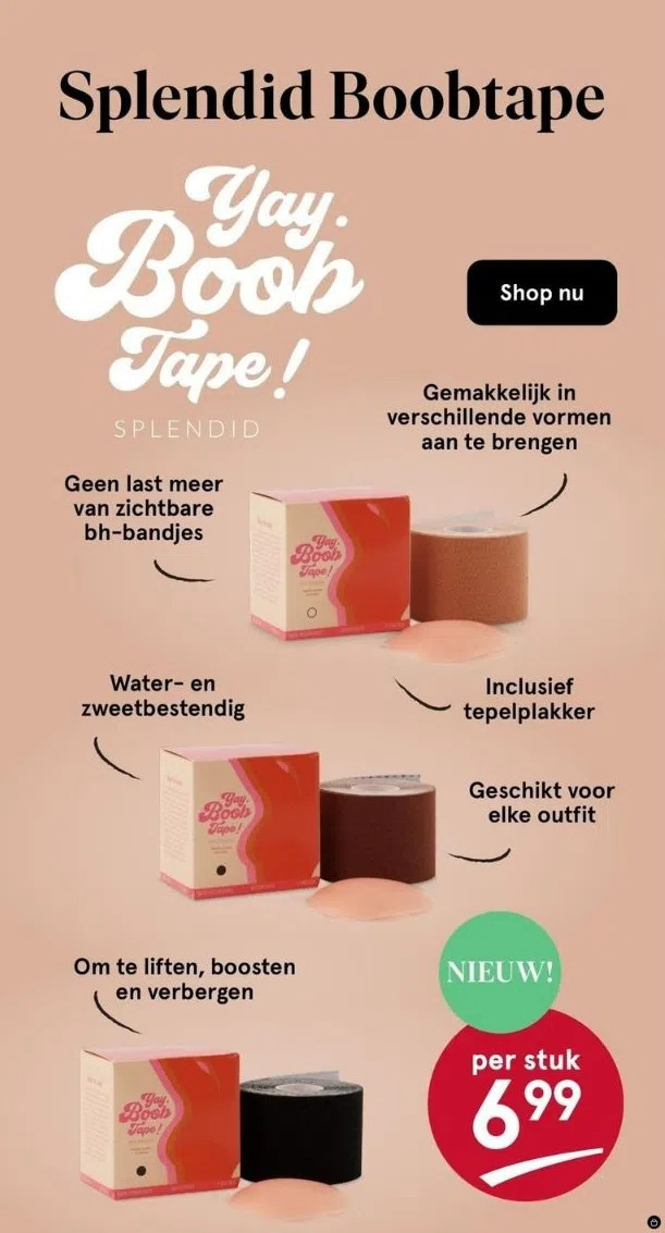 Splendid boobtape aanbieding bij Etos