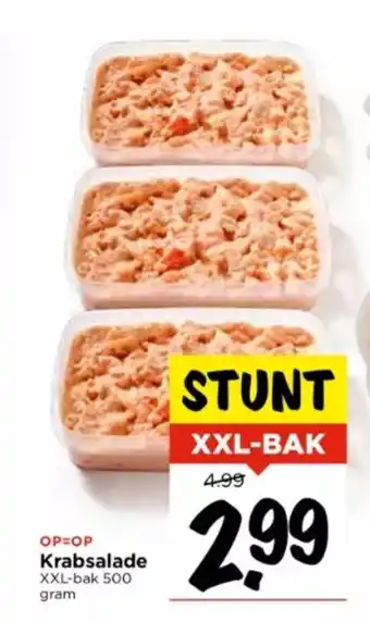 Vomar Voordeelmarkt Krabsalade XXL-bak 500 gram aanbieding