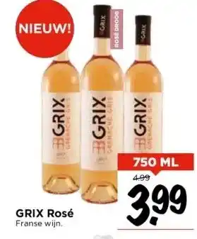 Vomar Voordeelmarkt Grix rosé franse wijn. aanbieding