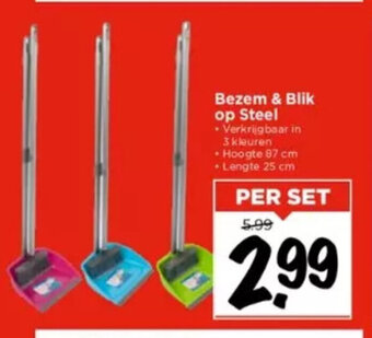 Vomar Voordeelmarkt Bezem & Blik op Steel aanbieding