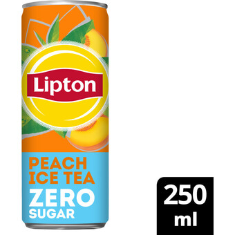Albert Heijn Lipton peach ice tea zero sugar aanbieding