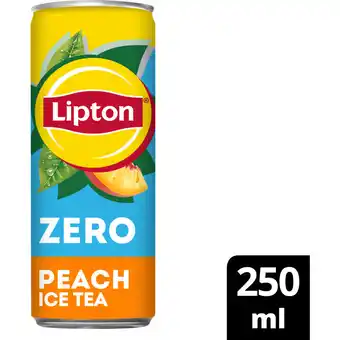 Albert Heijn Lipton peach ice tea zero sugar aanbieding