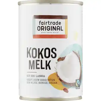 Albert Heijn Fairtrade original kokosmelk aanbieding