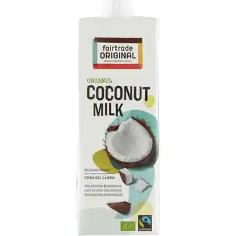 Albert Heijn Fairtrade original organic coconut milk aanbieding