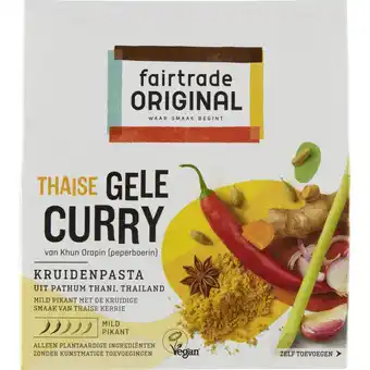 Albert Heijn Fairtrade original kruidenpasta gele curry aanbieding