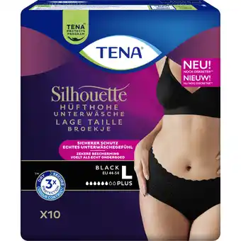 Albert Heijn Tena silhouette pants black l aanbieding
