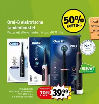 Kruidvat Oral-B elektrische tandenborstel aanbieding