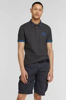 Wehkamp Cars regular fit polo moreno met contrastbies antraciet aanbieding