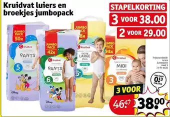 Kruidvat Kruidvat luiers en broekjes jumbopack aanbieding