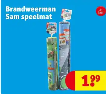 Kruidvat Brandweerman Sam speelmat aanbieding