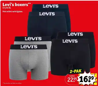 Kruidvat Levi's boxers* S t/m XL aanbieding