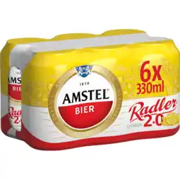 Jumbo Amstel bier radler citroen blikken 6 x 330ml aanbieding