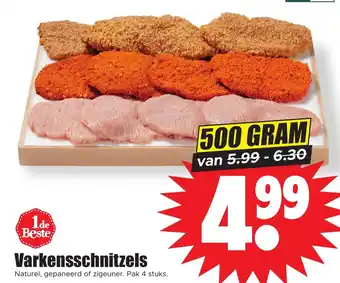 Dirk Varkensschnitzels 500g aanbieding