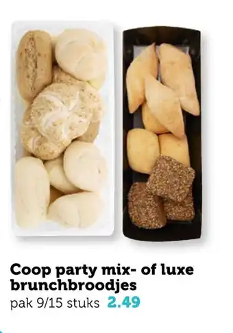 Coop Coop party mix- of luxe brunchbroodjes aanbieding