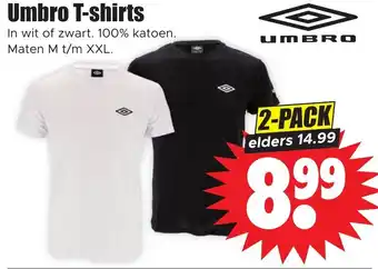 Dirk Umbro T-shirts aanbieding