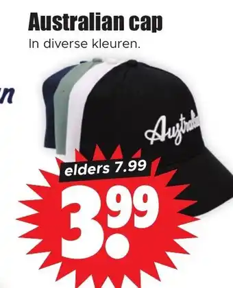 Dirk Australian cap aanbieding