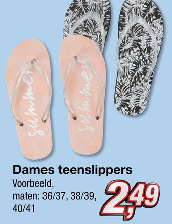 Kik Dames teenslippers aanbieding