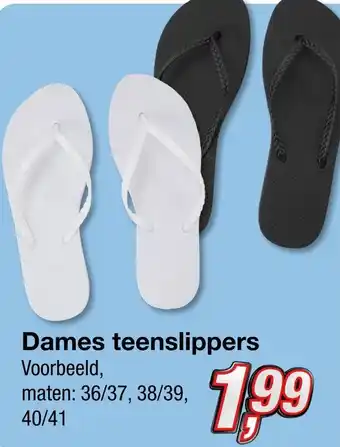 Kik Dames teenslippers aanbieding