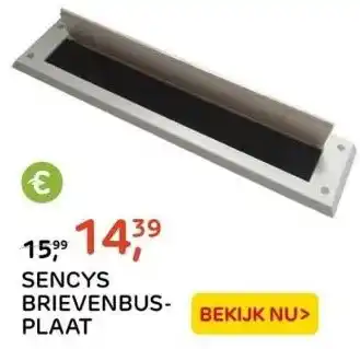 Praxis Sencys brievenbusplaat aanbieding