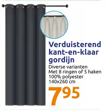 Action Verduisterend kant-en-klaar gordijn aanbieding