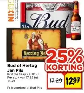 Vomar Voordeelmarkt Bud of hertog jan pils aanbieding