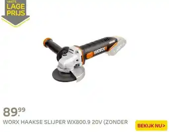 Praxis Worx haakse slijper wx800.9 20v (zonder aanbieding