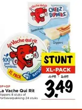 Vomar Voordeelmarkt La vache qui rit dippers 8 stuks of portieverpakking 24 stuks aanbieding