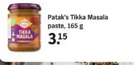 Albert Heijn Patak's tikka masala paste, 165 g aanbieding