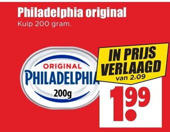 Dirk Philadelphia original Kuip 200 gram. aanbieding