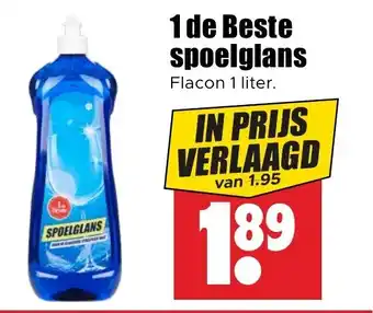 Dirk 1 de Beste spoelglans Flacon 1 liter. aanbieding